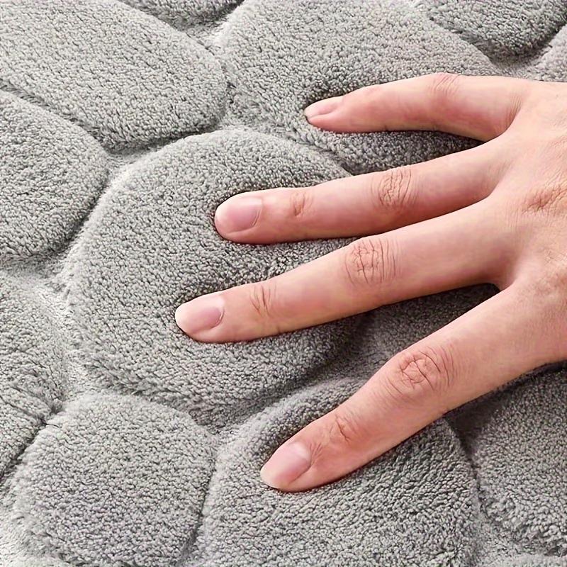 Ultra-Soft Bath Mat, L-Shaped Pebble Bath Mat, Soft and Comfortable Carpet, Suitable for Shower Mat, Bathroom Accessories,