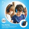 Kids Headphones, Headphones, 85dB/94dB Volume Limited, Wired Headphones with Mic, Sharing Function, Adjustable Toddler Headphones for School/Tablet/PC