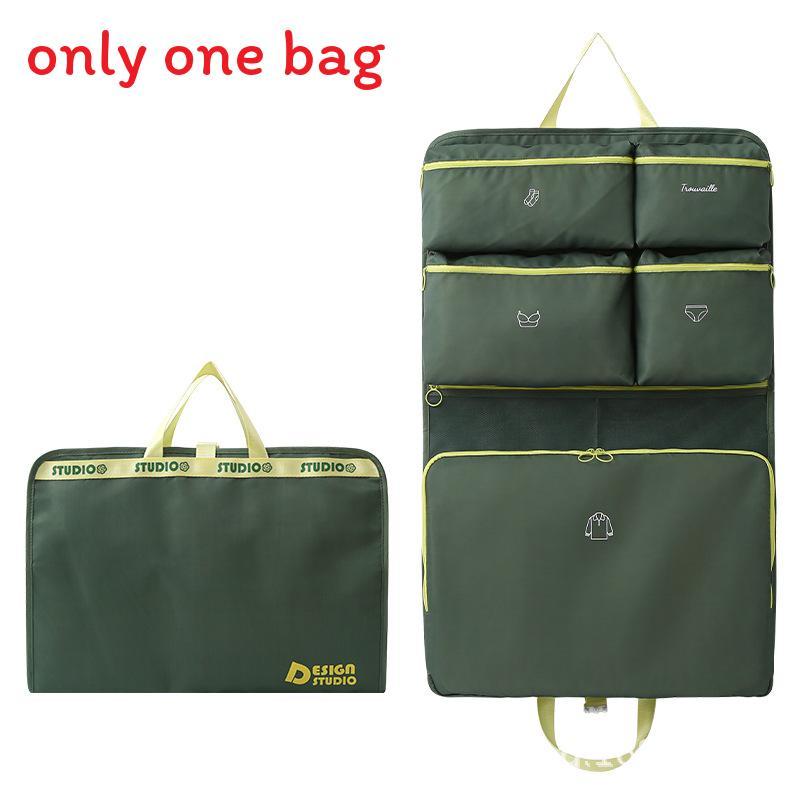 

Dopamine Clothing Organizer Large Handbag For Travel Storage And Home Use зелёный