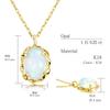 Lala Christie Opal Necklace In 18K Gold Women's 0.25ct (lp56-0021-yg)