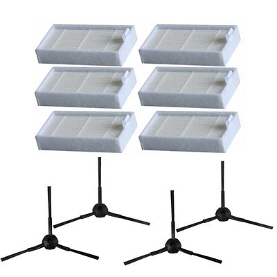 4 peças escova lateral + 6 peças kit de filtro HEPA para CHUWI ilife v5s v5 x5 para ilife V3s v3s pro v3l v5s pro v50 aspirador de pó robô