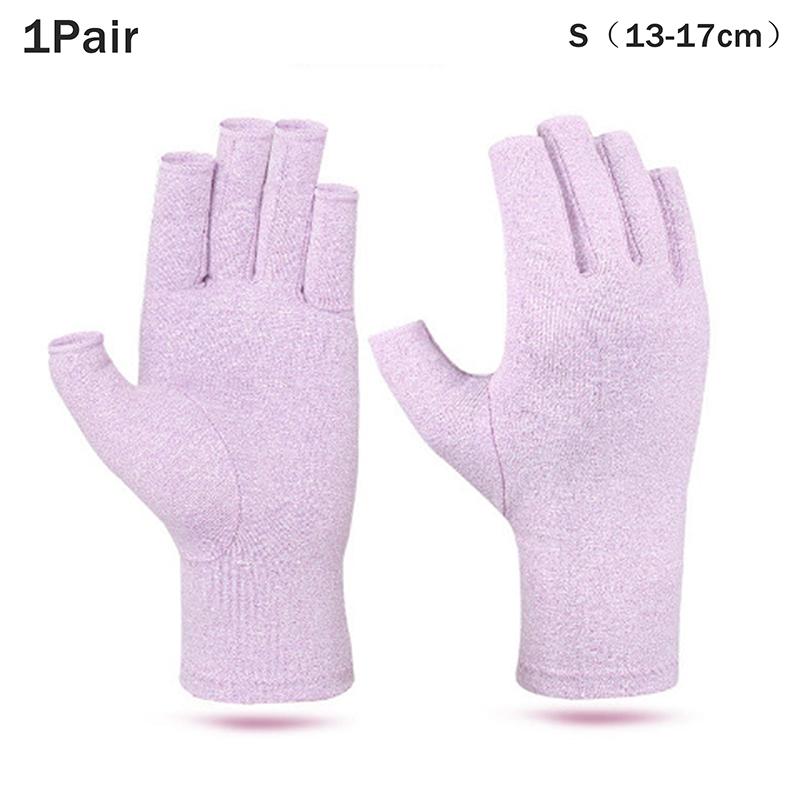 Therapy Compression Arthritis Gloves for Men Half-Finger Wrist Support Hand Joint Pain Relief Health Care Compression Gloves