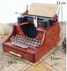 Vintage Imitation Wooden Music Box Eight-Tone Box Birthday Gift Girls Give Mother Children'S Typewriter Creative Gift