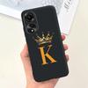 For Oppo A78 4G Case CPH2565 Cute Crown Letters Back Cover 6.43'' Shockproof Phone Case For Oppo A78 A 78 OppoA78 4G Soft Fundas