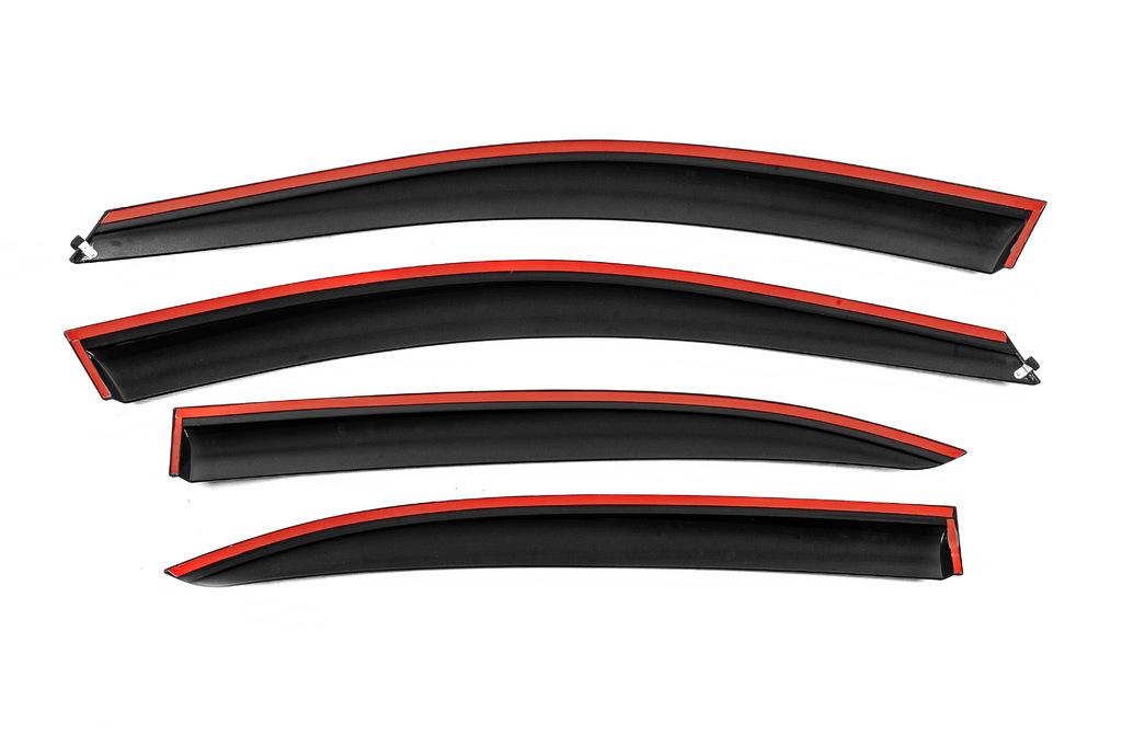 Deflectoare de vânt cu crom Niken Luxury (UE, 4 buc.) pentru Volkswagen Jetta 2011-2018