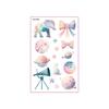 Fairy Tale Glitter Tattoo Stickers: Waterproof Butterfly, Unicorn & Bear Designs