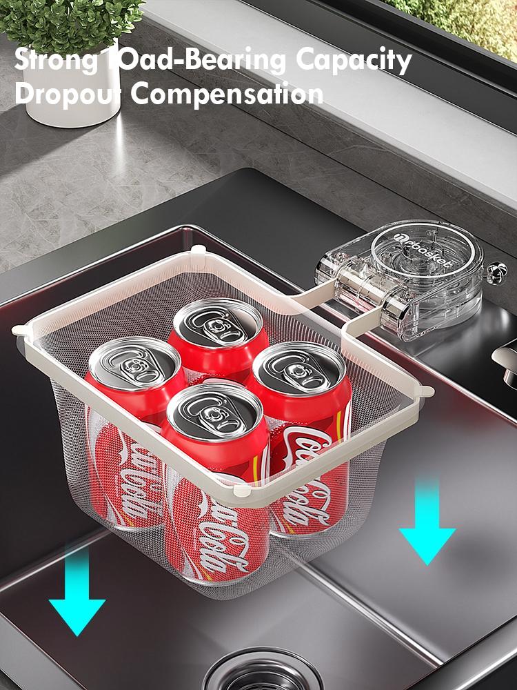 Kitchen Sink Filter Rack Suction Cup Iron Drain Filter Screen Household Strong Load-Bearing Foldable Upright