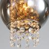 Lampe suspendue - NETTLIFE - 3 flammes - verre noir - métal - culot E27