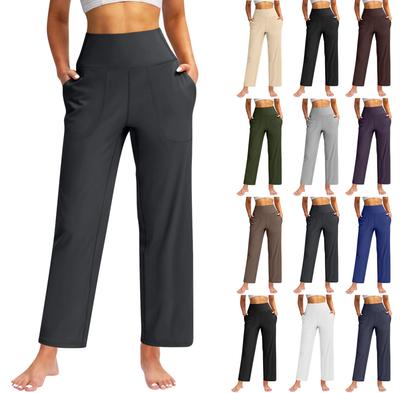 Damen Jogginghose mit hoher Taille und Stretch-Taschen