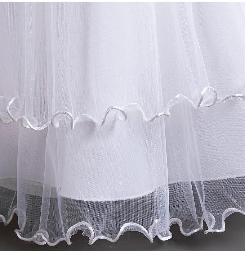Cross-Border Girls' One-Shoulder Formal Dress - Princess Wedding Flower Girl Gown for Birthdays & Performances