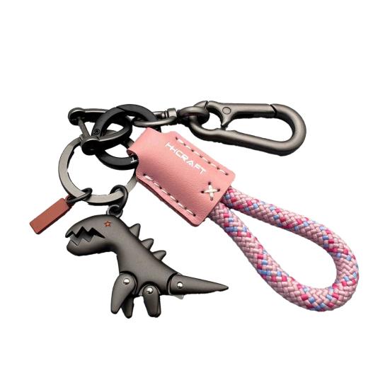 Dinosaur Charm Keychain Zinc Alloy Animal Keyring Keys Backpacks Handbags Keychain Stylish Accessories