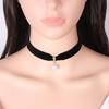 Pearl Choker Necklace for Women Jewelry Black Velvet Rope Collar Choker Necklace