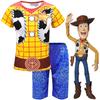 Adorable Toy Story 4 Kids Boys Woody Cosplay Short Sleeve T-shirt And Shorts Set