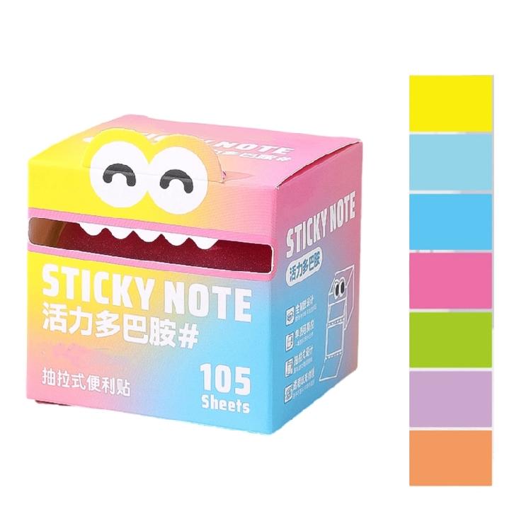 Pull Out Sticky Notes for Writing 150 Sheet Note Memo Pad Pearlescent Adhesive Note Paper for Office Suplies