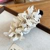 Cloth Hanfu Hair Clip Acrylic Ponytail Holder Exquisite Flower Hairpin  Party