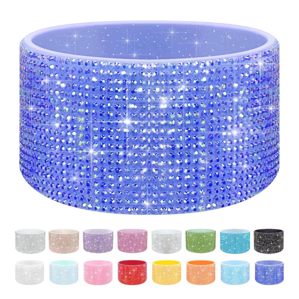 1Pcs Glitter Silicone Cup Base Cover Non-slip Boot Sleeve for Stanley Cups Water Bottle Bottom Protective Sleeve Cup Accessories