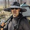 Men's Summer Outdoor Casual Sunhat Oversized Brim UV Protection Hat Outing Sports Fishing Hat