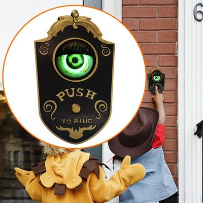 Eyeball Doorbell Halloween Door Decorations,Halloween Party Prop Gifts Haunted House Scary,Horror