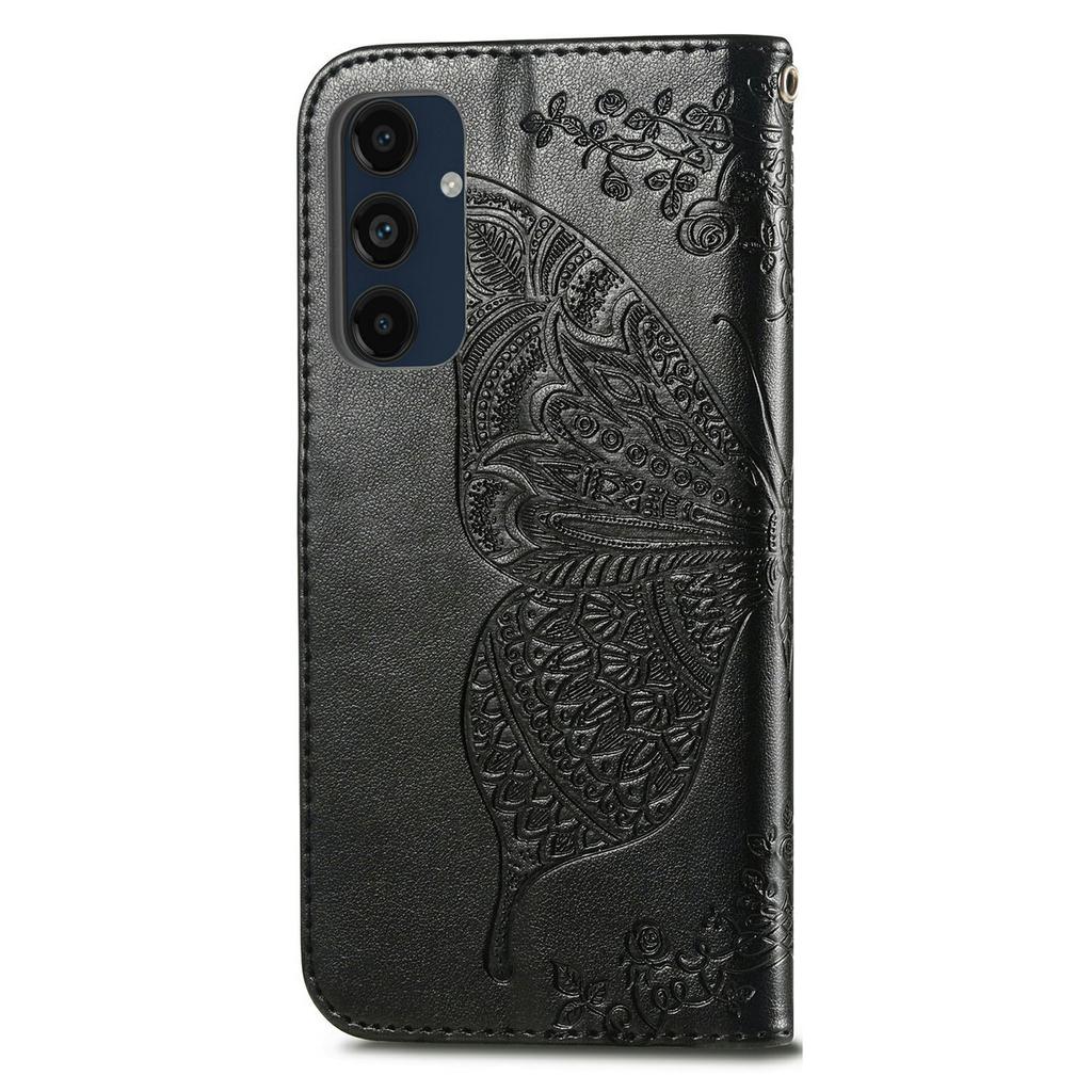 For Samsung Galaxy S24 FE Case PU Leather Wallet Phone Cover Butterfly Pattern