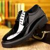 Fashion5 8 10cm Heel Designer Platform Cow Leather Brogue Men's Shoes Fashion Soft Sole Spring Autumn Business Formal Shoes for Men
