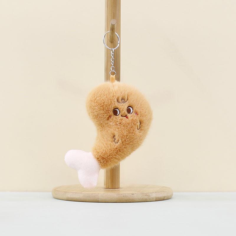 Fun Plush Hamburger Keychain Cute Food Inspired Stuffed Toy Perfect For Decor Home