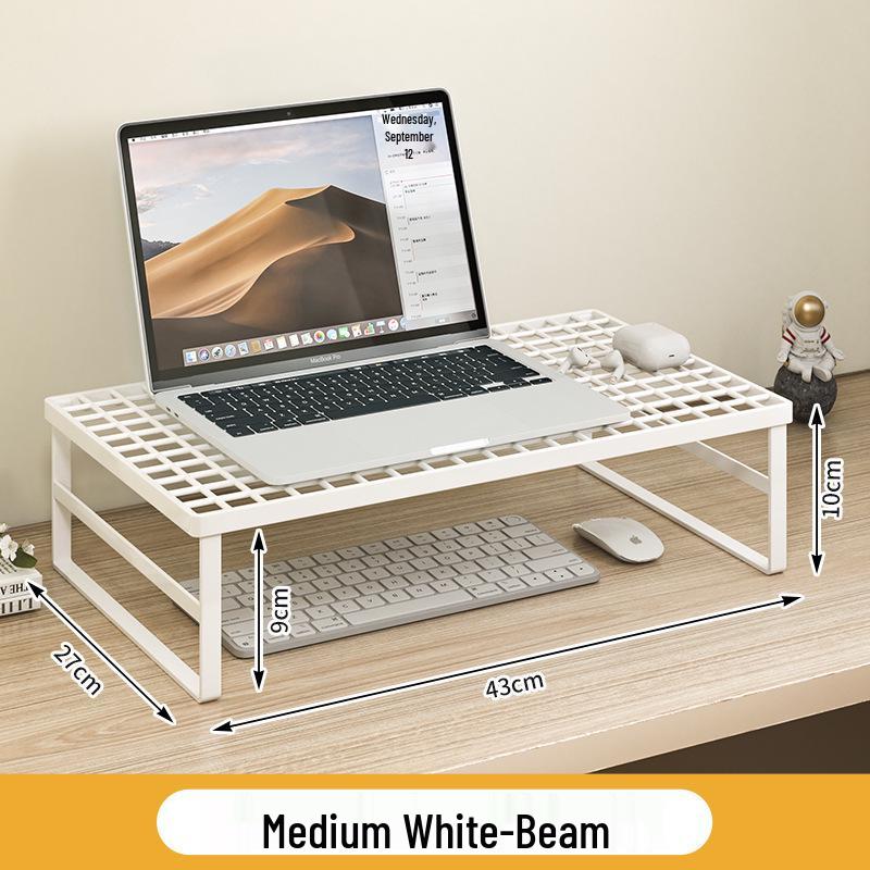 Adjustable Laptop & Monitor Stand for Enhanced Cooling and Desktop Organization