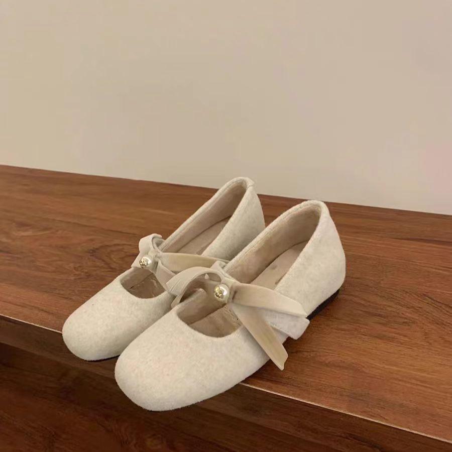 

Туфли-лодочки на скрытой платформе, женские туфли Мэри Джейн, нежные, ретро, с бантом, универсальные, зимние 40 белый