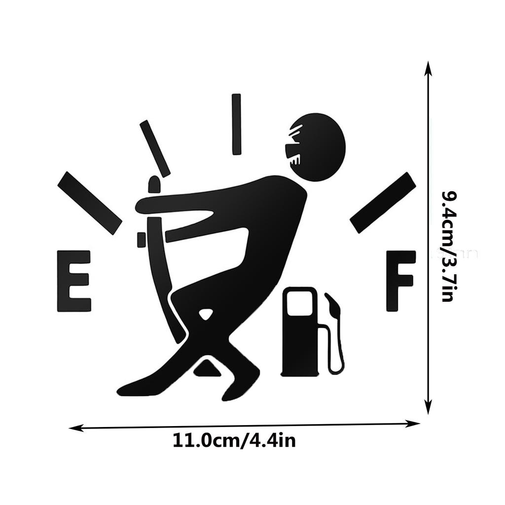 Creative Car Decor 1 Pcs Funny Car Sticker Pull Fuel Tank Pointer To Full