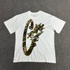 Unisex Übergroßes Baumwoll-Grafik-T-Shirt Lockerer Schnitt Rundhalsausschnitt Kurzarm T-Shirt Herren Damen Freizeit