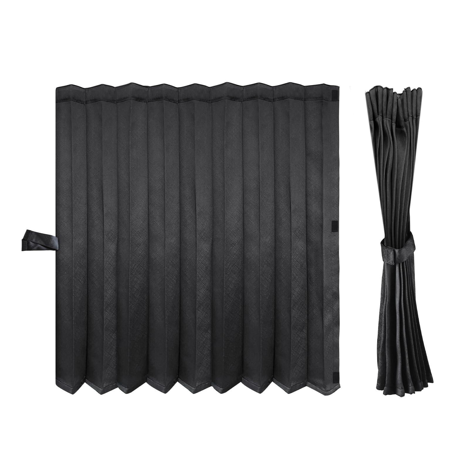 

ZATOOTO Задняя Толстая 2 95см Широкая х 70см Дневной сон Автомобиль со Шторами, Плиссированные, Панели, Длинные, Большой/Средний Размер, Шторы, Аксессуары, Крючки, чёрный