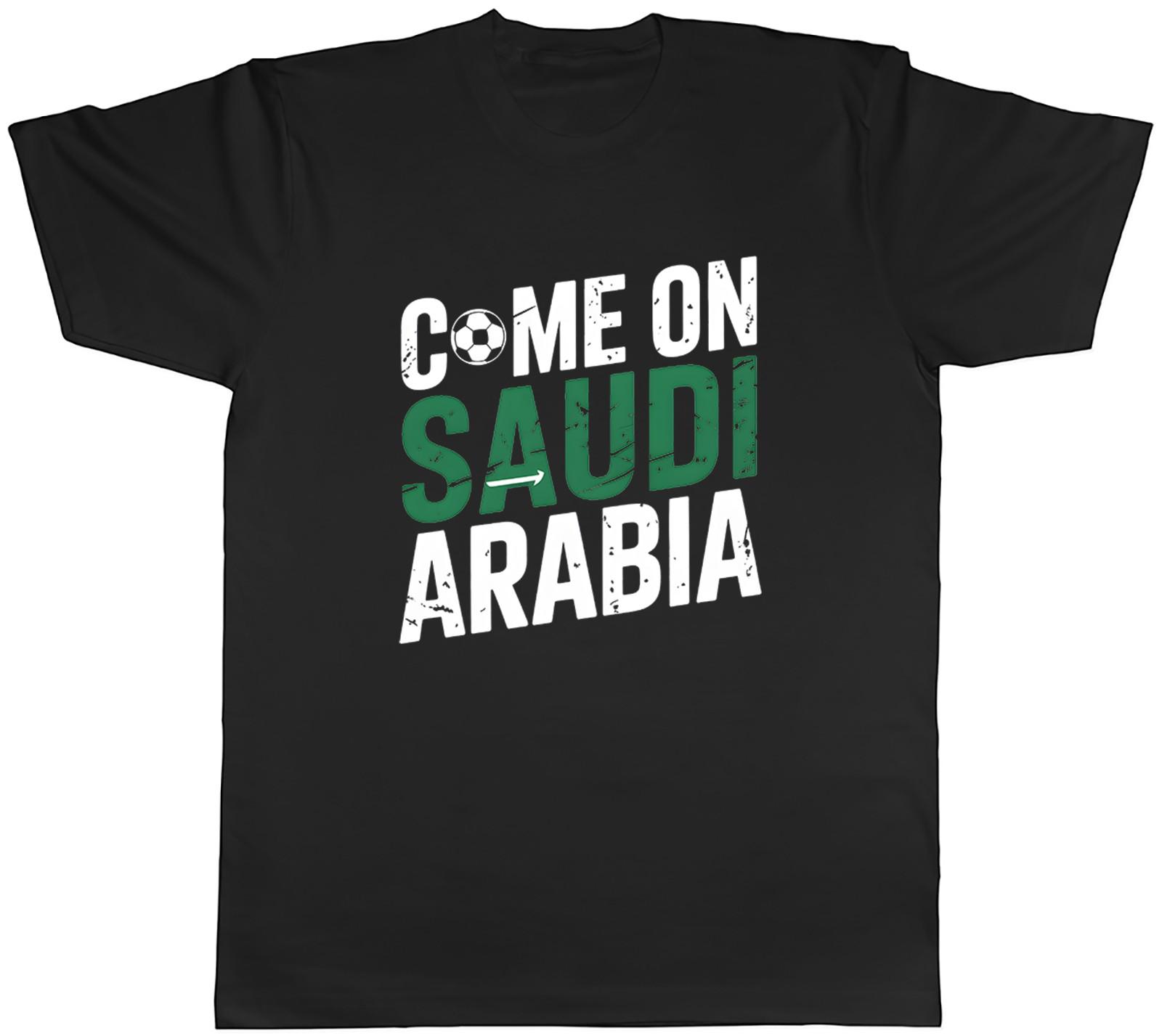Come on Saudi Arabia Supporter Football Fan Mens T-Shirt Tee Gift Top XXXL