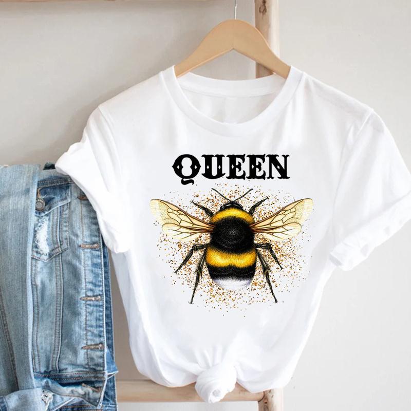 90s Star Leopard  Spring Tee Top Summer Fashion Women Print T-shirt Lady Female Clothing Casual Short Sleeve Graphic T-shirt