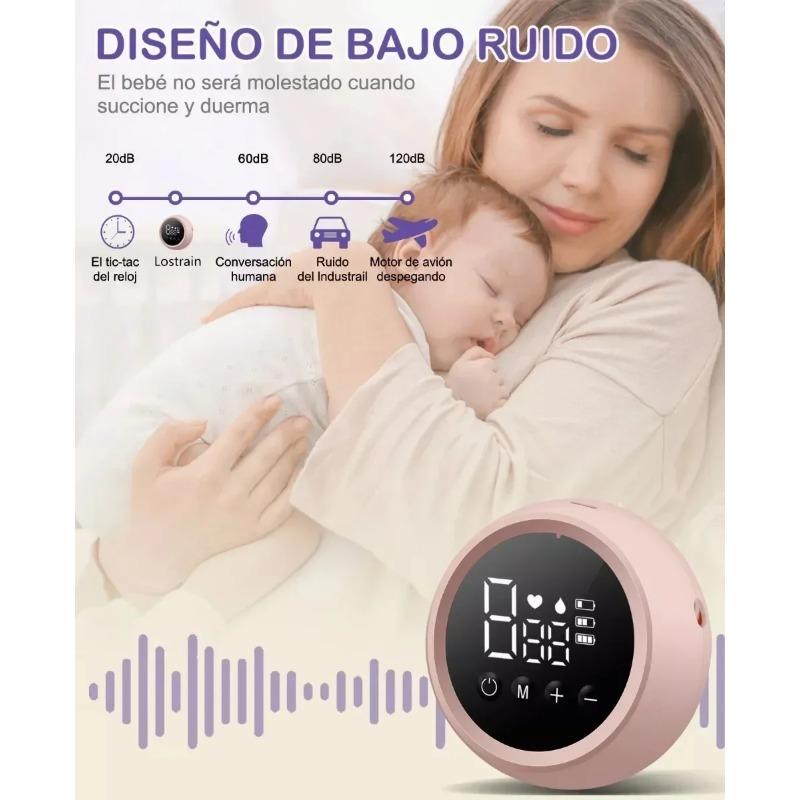 Přenosná elektrická odsávačka mateřského mléka odsávačka mléka s LED obrazovkou pro kojení Nízká hlučnost Láhev na mléko 180 ml Bez BPA