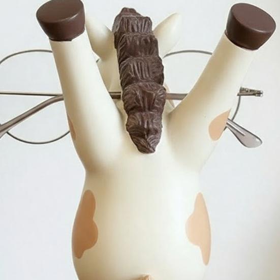 Cute Horse Glasses Holder Resin Animal Eyeglass Display Stand Novelty Horse Desk Ornament for Home Office Nightstand Table Decor