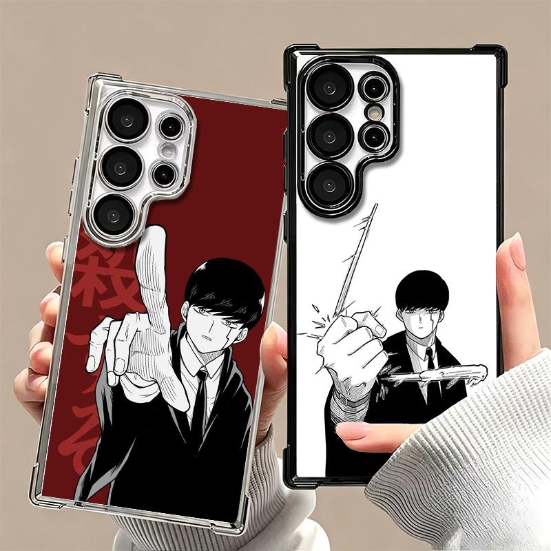 Mashle Magic And Muscles Anime Plating Phone Case For Samsung Galaxy S24 S25 FE S26 Edge S23 Ultra S22 S21 Plus S20 Anti-Fall Ai
