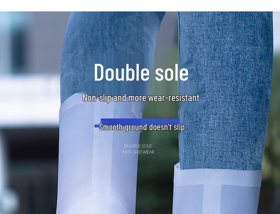 Herren Wasserdichte Rutschfeste Silikon Überschuhe - Langlebige, Verdickte Regenstiefel für Regentage