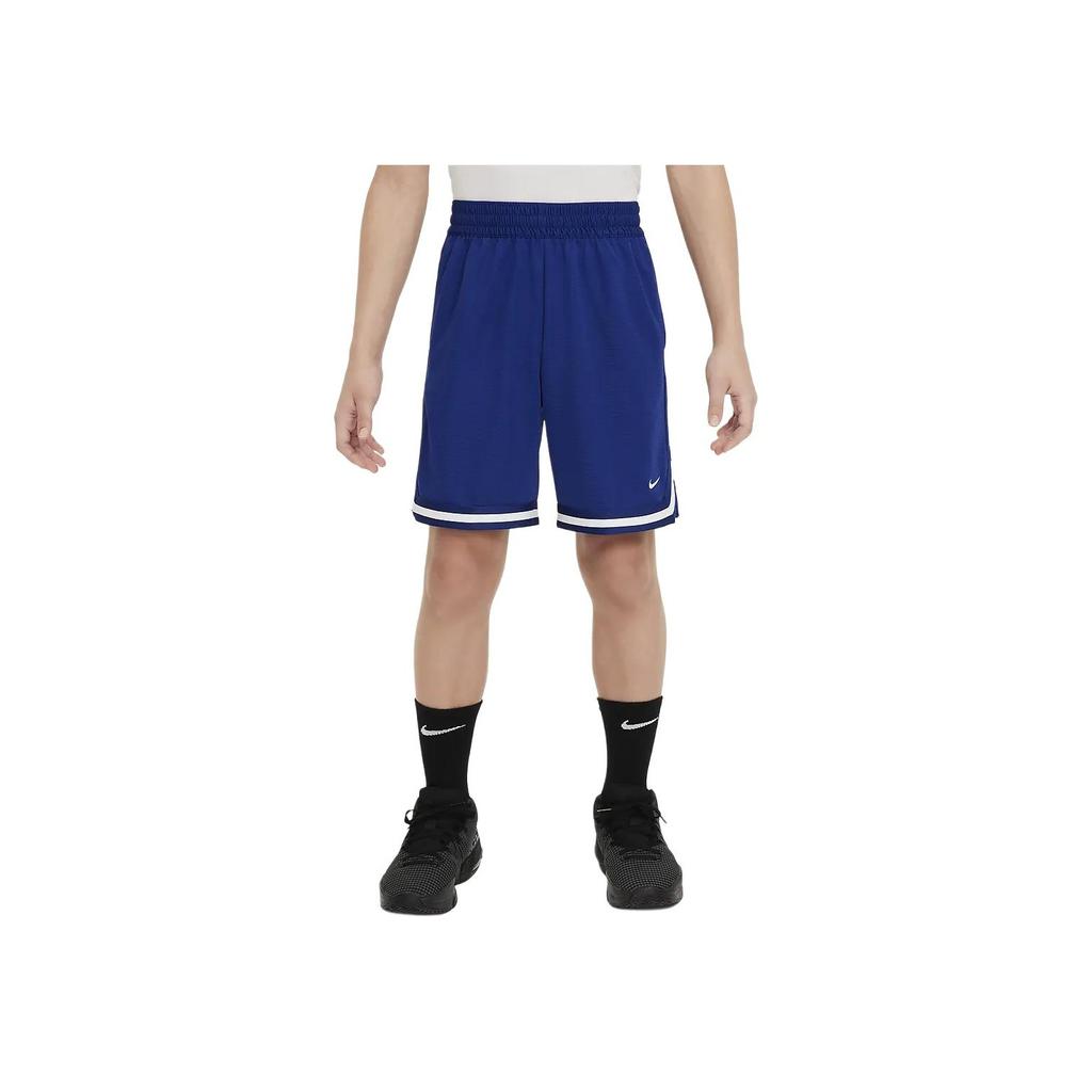 Nike Dri-FIT DNA Solid Color Lace-Up Quick-Dry Casual Basketball Shorts Kids shorts Blue FJ6802-455