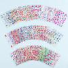 30 Sheet Summer Flower Nail Stickers Self Adhesive Nail Art Decoration Stickers Manicure Decor Supplies for Women and Girls