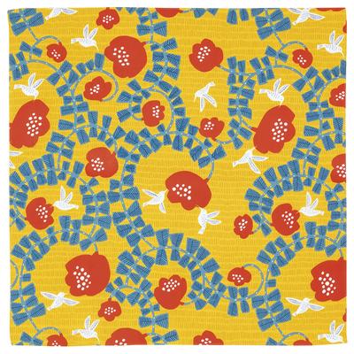 Musubi Furoshiki Furoshiki 45cm Kata Kata Kolibri Gelb Hergestellt in Japan Ca.. 20014-102