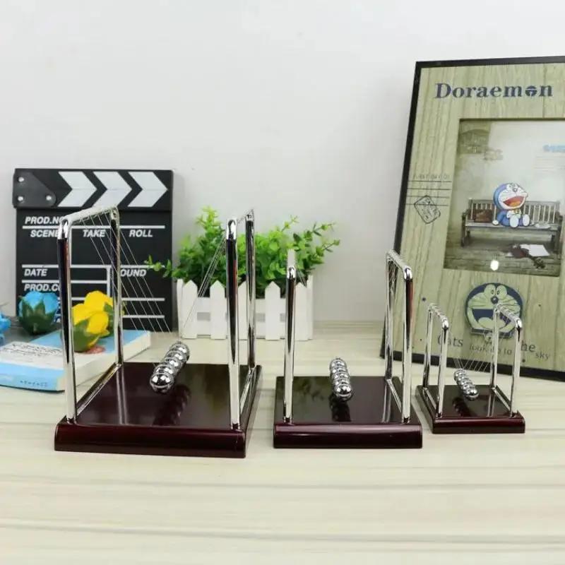 1 Pcs Desk Table Decor Metal Pendulum Ball Steel Balance Ball Newton Ball Physics Science Pendulum Newton's Cradle