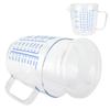 Heat Resisting Glass Measuring Cup Milk Scale Measuring Jug with Lid Kitchen Utensil(500ml )