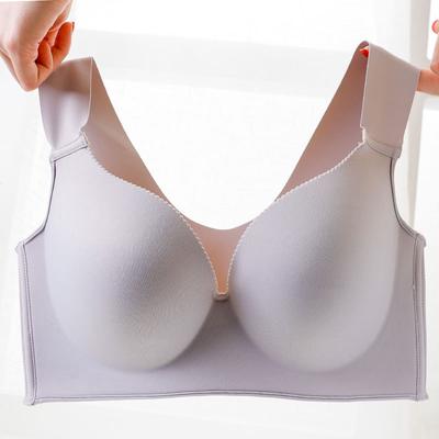 Ženy veľkých veľkostí plné pokrytie Push Up podprsenka Bezdrôtová hladká tenká podprsenka Sexy spodná bielizeň