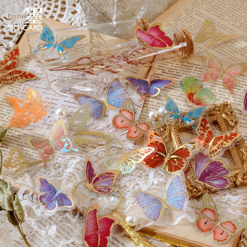 Momo Butterfly Fairy PET Sticker Pack - Southern Kingdom Series for Journal Decoration Flower Journal