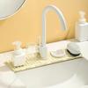 Silicone Sink Splash Guard Mat Quick-Drying Non-Slip Counter Protector Cut-to-Fit Faucet Splash Protector Multi-Purpose Drying Pad