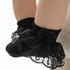 Super Soft Toddler Ruffle Ankle Socks Thin Infant Bow Socks Cute Baby Girls Lace Socks