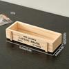 Retro Garden Plant Pot Vintage Wooden Storage Box For Sundries Stationery Pen Box Succulents Flower Pots Balcony Home Decoration