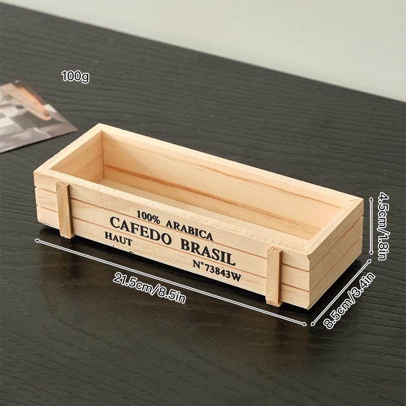 Retro Garden Plant Pot Vintage Wooden Storage Box For Sundries Stationery Pen Box Succulents Flower Pots Balcony Home Decoration