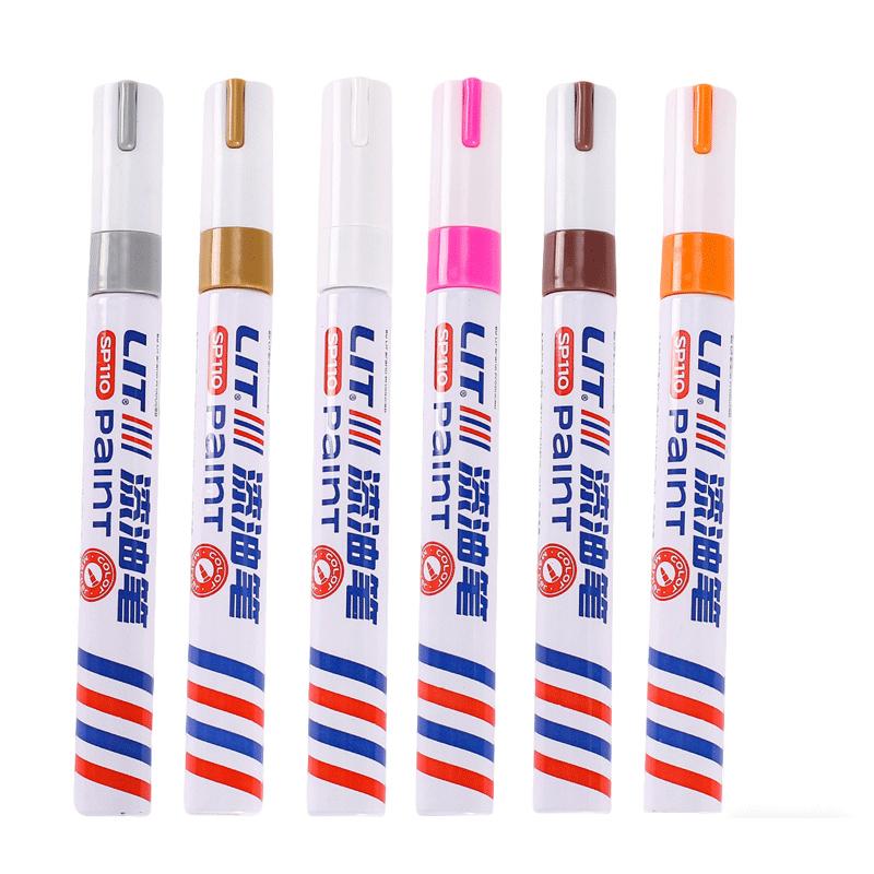 1/8/12Pcs Colored Permanent Paint Pen Colorful Tire White Markers Rubber Car Tyre Tread Markers Pens Waterproof for Metal Rocks