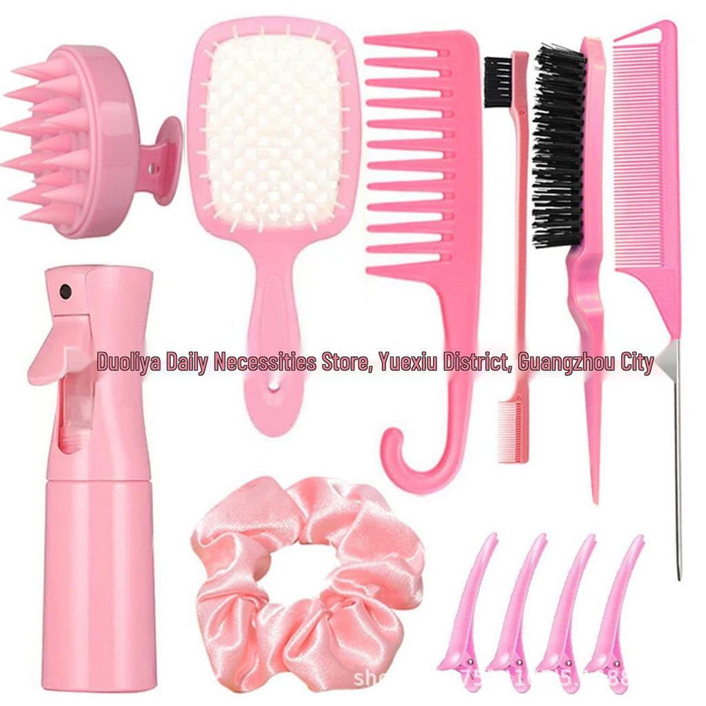 Bestseller Haarstyling-Set: Toupierbürste, Balayage-Kamm, Sprühflasche mit kontinuierlichem Sprühstoß, Werkzeug für Haarverlängerungsnadel