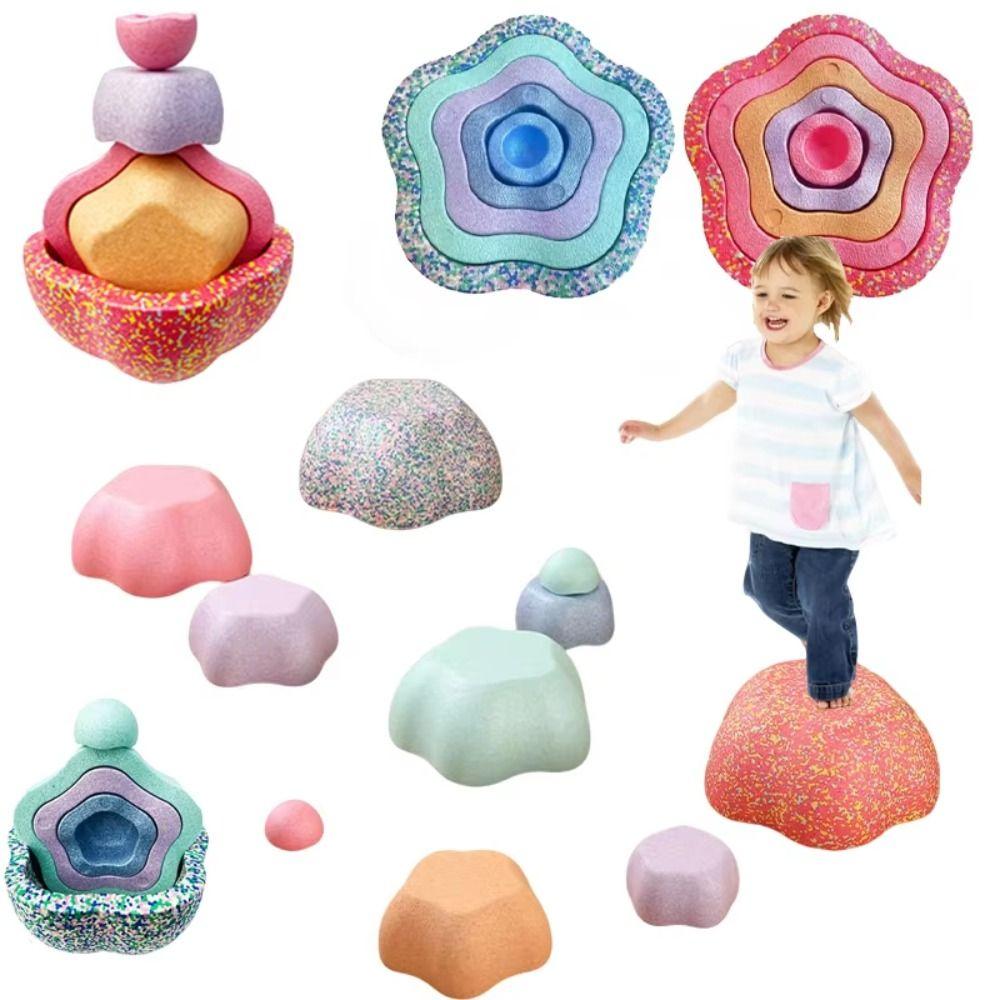 Outdoor Steeping Stone Balance Game Five-pointed Star Balance Stepping Stones  Gift